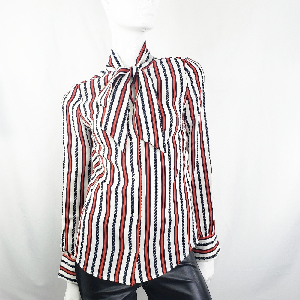PRICH Pride & Rich Striped Blouse Small Medium